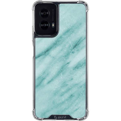 Turquoise Marble Moto G Power 5G (2024) Clear Case
