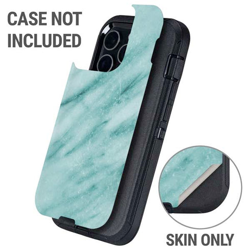 Turquoise Marble Otterbox Defender iPhone Skin