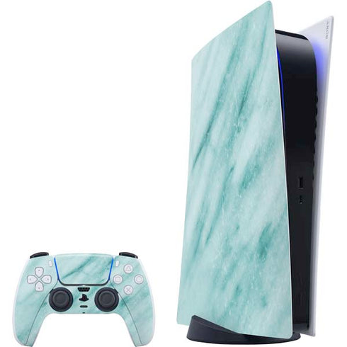 Turquoise Marble PlayStation PS5 Skins