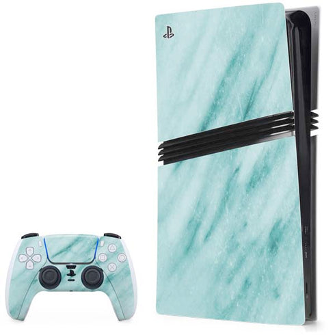 Turquoise Marble PlayStation PS5 Skins