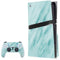 Turquoise Marble PS5 Pro Disk Bundle Skin