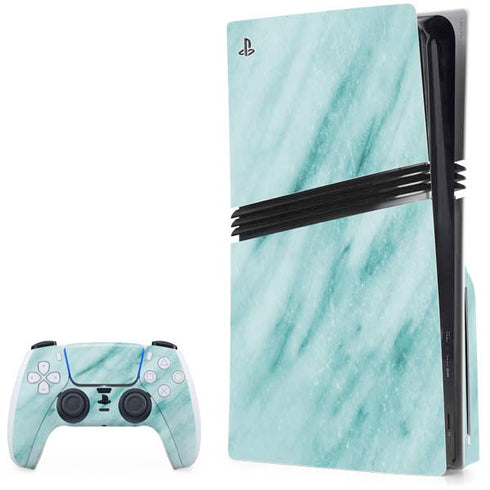Turquoise Marble PlayStation PS5 Skins