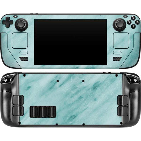 Turquoise Marble Steam Deck Handheld Gaming Computer Skin