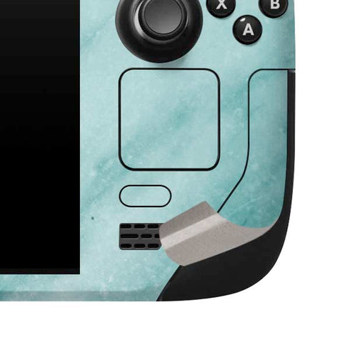 Turquoise Marble Steam Deck Handheld Gaming Computer Skin