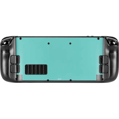 Turquoise Blue Solid Steam Deck Handheld Gaming Computer Skin