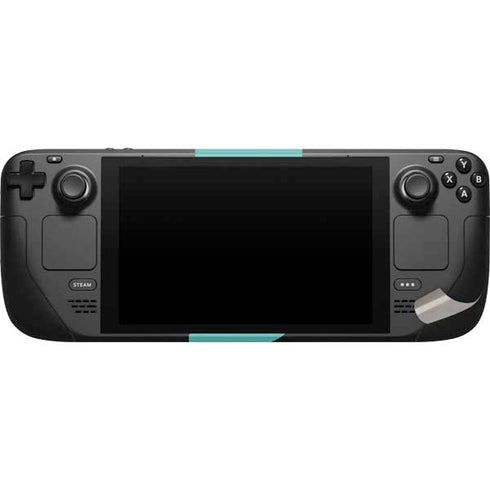 Turquoise Blue Solid Steam Deck Handheld Gaming Computer Skin