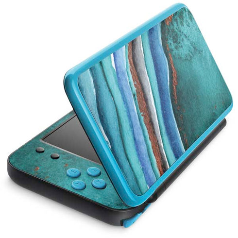 Turquoise Watercolor Geode Nintendo Skins