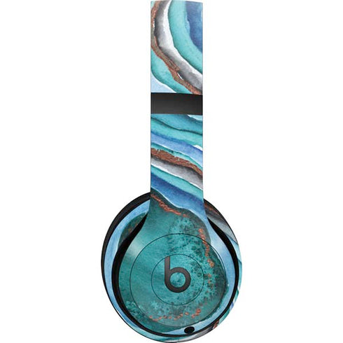 Turquoise Watercolor Geode Beats Studio Pro Wireless Headphones Skin