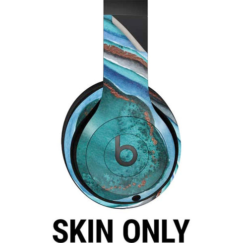 Turquoise Watercolor Geode Beats Studio Pro Wireless Headphones Skin