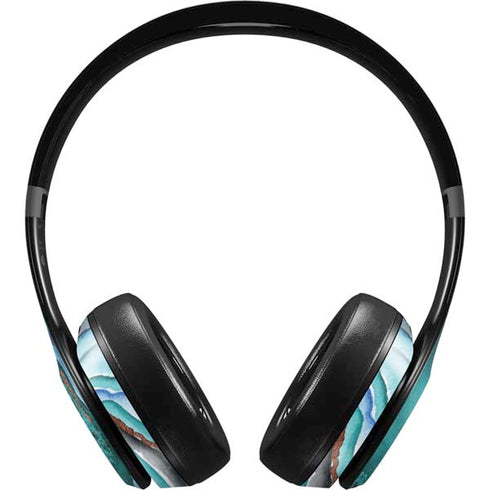 Turquoise Watercolor Geode Beats Studio Pro Wireless Headphones Skin