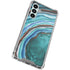 Turquoise Watercolor Geode Galaxy A16 5G Clear Case