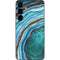 Turquoise Watercolor Geode Galaxy A16 5G Skin