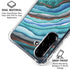 Turquoise Watercolor Geode Galaxy A36 5G Clear Case