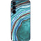 Turquoise Watercolor Geode Galaxy A36 5G Skin