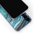 Turquoise Watercolor Geode Galaxy A55 5G Clear Case