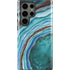 Turquoise Watercolor Geode Galaxy S23 Ultra Pro Case