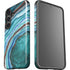 Turquoise Watercolor Geode Galaxy S25 Impact Case
