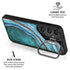 Turquoise Watercolor Geode Galaxy S25 Plus Kickstand Case