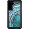 Turquoise Watercolor Geode Galaxy S24 Plus Waterproof Case