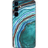 Turquoise Watercolor Geode Galaxy S25 Skin