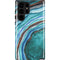 Turquoise Watercolor Geode Galaxy S25 Ultra Impact Case