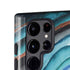 Turquoise Watercolor Geode Galaxy S25 Ultra Impact Case
