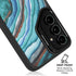 Turquoise Watercolor Geode Galaxy S24 Ultra Kickstand Case