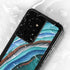 Turquoise Watercolor Geode Galaxy S24 Ultra Waterproof Case