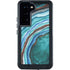 Turquoise Watercolor Geode Galaxy S24 Waterproof Case