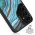 Turquoise Watercolor Geode Galaxy S25 FE Kickstand Case