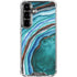 Turquoise Watercolor Geode Galaxy S26 Clear Case