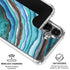 Turquoise Watercolor Geode Galaxy S26 Clear Case
