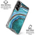 Turquoise Watercolor Geode Galaxy S26 Clear Case