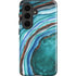 Turquoise Watercolor Geode Galaxy S26 Impact Case