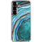 Turquoise Watercolor Geode Galaxy S26 Plus Clear Case