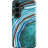 Turquoise Watercolor Geode Galaxy S26 Plus Impact Case