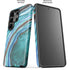 Turquoise Watercolor Geode Galaxy S26 Ultra Impact Case
