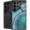 Turquoise Watercolor Geode Galaxy S26 Ultra Kickstand Case