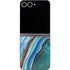 Turquoise Watercolor Geode Galaxy Z Flip6 Skin
