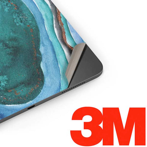 Turquoise Watercolor Geode Apple iPad Pro Skin