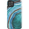 Turquoise Watercolor Geode iPhone Cases