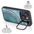 Turquoise Watercolor Geode iPhone 14 Plus Kickstand Case