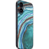 Turquoise Watercolor Geode iPhone 16 Plus Skin