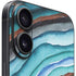 Turquoise Watercolor Geode iPhone 16 Plus Skin