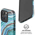 Turquoise Watercolor Geode iPhone 16 Pro Magsafe Impact Case