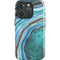 Turquoise Watercolor Geode iPhone 16 Pro Max Impact Case