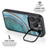 Turquoise Watercolor Geode iPhone 16 Pro Max Kickstand Case