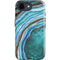 Turquoise Watercolor Geode iPhone 16e Impact Case