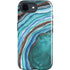 Turquoise Watercolor Geode iPhone 16e Impact Case