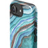Turquoise Watercolor Geode iPhone 16e Impact Case